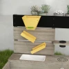 Zandbak Met Houten Keukenelementen, Bodemloos Ontwerp Voor Kinderen Van 3 7 Jaar, Tuin Speelplaats Grijs 154x80x60cm 9
