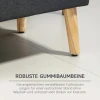 Zitbank Gestoffeerde Bank Met Opbergruimte Bedbank Met Linnenlook Voor Hal Slaapkamer Woonkamer Rubberhout Donkergrijs 110 X 39 X 45 Cm 6