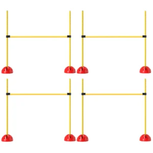 Agility Set Honden 5 Delig Vulbaar Agility Uitrusting Voor Hondentraining Steekhindernisset Met In Hoogte Verstelbare Hindernissen Draagtas Trainingsaccessoires Coördinatietraining Voor Spellen Training 1