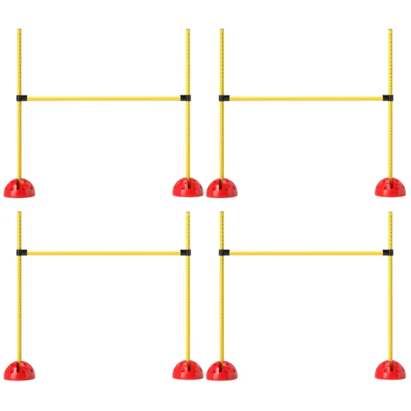 Agility Set Honden 5 Delig Vulbaar Agility Uitrusting Voor Hondentraining Steekhindernisset Met In Hoogte Verstelbare Hindernissen Draagtas Trainingsaccessoires Coördinatietraining Voor Spellen Training 1