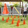 Agility Set Honden 6 Delige Agility Uitrusting Voor Hondentraining Steekhindernisset Met 12 Kegels 6 In Hoogte Verstelbare Hindernissen Draagtas Trainingsaccessoires Coördinatietraining Voor Spellen Training 5