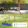 Agility Set Honden 9 Delig Agility Uitrusting Voor Hondentraining Steekhindernisset Met Slalomstokken Springhoepel 2 Ballen In Hoogte Verstelbare Hindernissen Coördinatietraining Voor Spelletjes Training 2