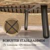 Bijzettafel Van Polyrattan Ronde Koffietafel Salontafel Met Glazen Tafelblad Balkontafel Tuintafel Banktafel Theetafel Rattantafel Voor Tuin Terras Balkon, Ø75 X 42 Cm Bruin 6