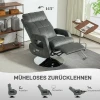 Elektrische Relaxfauteuil Tv Fauteuil Met Ligfunctie Draaibare Ligstoel Met Usb Oplaadpoort, Verstelbare Rugleuning En Voetsteun, Voor Woonkamer, Donkergrijs 5
