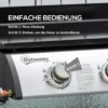Gasgrill 10000btu/2,5 Kw Gas Grill Inkl 3 Roestvrijstalen Branders Drukreductieventiel, Gasslang, Bbq Tuin Grill Voor Balkon, Camping Grill 63 X 48 X 21 Cm 6
