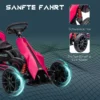 Gokart Trapauto Met Handrem, Verstelbare Stoel, Voor En Achteruitversnelling, Trapvoertuig Kinderrijtuig Kettcar Voor Kinderen 3 8 Jaar Roze 7
