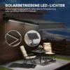 Klemmmarkies Met Handslinger Zonlicht Gelenkarmmarkies Zonnescherm Uv 50+, Balkonmarkies Incl. Wandbevestiging Zonnescherm 300 Cm Breed Voor Terras Balkon Veranda, Grijs 5