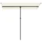 Parasol 180 graden draaibaar hoogteverstelbare tuinparasol met aluminium mast marktparasol zonbescherming parasol hangparasol parasol balkonparasol zonnescherm voor balkon 150x205cm beige 1