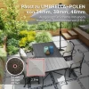 Parasolvoet Van Beton, Parasolstandaard Met Rol, Ronde Parasolhouder, Parasolgewicht, Standaard Voor Parasol 34/38/48mm Buisdiameter, Voor Balkon, Terras, Tuin, Brons 5