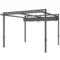 Pergola paviljoen ca. 3,5x3m aluminium stabiel winterbestendig zonwering met verstelbaar schuifdak vrijstaand tuinpaviljoen terrasoverkapping overkapping voor tuin balkon grijs 1
