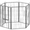 Puppyren Zeshoekig Puppyuitloop Met 6 Roosterplaten Deur Flexibel Opvouwbaar Beschermzeil Vrijloopren 100cm Hoog Hondenren Puppyrooster Voor Hond Kat Looprooster Voor Binnen Buiten 1