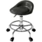 Rolkruk verstelbaar in hoogte met rugleuning draaikruk 59 75 cm werkkruk 360° draaibaar kruk bureaustoel voor kantoor salon massage spa zwart 1