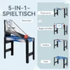 Sportnow Multigame Speeltafel 5 In 1 Inclusief Biljart, Tafeltennis, Hockey, Basketbal, Boogschieten, Speeltafel Met Accessoires, Pijl En Boog 91 X 45,5 X 76 Cm 5