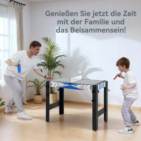 Sportnow Multigame Speeltafel 5 In 1 Inclusief Biljart, Tafeltennis, Hockey, Basketbal, Boogschieten, Speeltafel Met Accessoires, Pijl En Boog 91 X 45,5 X 76 Cm 7