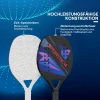 Sportnow Strandbalracket 2 Delige Set Tennissrackets Van Koolstofvezel Strandtennisrackets Met Tas En Antislip Handvat Zwart 5