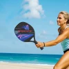Sportnow Strandbalracket 2 Delige Set Tennissrackets Van Koolstofvezel Strandtennisrackets Met Tas En Antislip Handvat Zwart 9