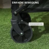 Tuinwagen 90 Kg Belastbaar, Opvouwbare Transportwagen Met Uitneembare Zeil, Handvat, Wielen, Stuuras, Bolderkar Handwagen Tuinkar 72 Liter Gereedschapswagen Voor Huis Tuin, Groen 8