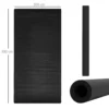 Vloerbeschermingsmat Voor Fitnessapparaten Antislip Fitnessmat 4 Mm Dikke Onderlegmat Sportmat Multifunctionele Mat Voor Yoga Loopband Hometrainer Yogamat Vloermat 200x100 Cm Zwart 4