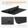 Vloerbeschermingsmat Voor Fitnessapparaten Antislip Fitnessmat 4 Mm Dikke Onderlegmat Sportmat Multifunctionele Mat Voor Yoga Loopband Hometrainer Yogamat Vloermat 200x100 Cm Zwart 6
