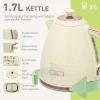 Waterkoker Met Broodrooster 1,7l Waterkoker 4 Toastscheiben Ontbijtset Met 7 Bruiningsniveaus, Automatische Uitschakeling, Ontdooi & Opwarmfunctie En Kruimellade, Beige 5