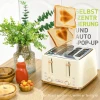 Waterkoker Met Broodrooster 1,7l Waterkoker 4 Toastscheiben Ontbijtset Met 7 Bruiningsniveaus, Automatische Uitschakeling, Ontdooi & Opwarmfunctie En Kruimellade, Beige 7