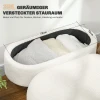 Zitbank Met Opbergruimte, Gestoffeerde Bank Met Deksel, Bedbank Met Teddy Fluwelen Look, Voor Hal Slaapkamer Woonkamer, Houten Frame 82 X 41 X 45 Cm Wit 5