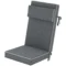 Zitkussen 120 x 47 x 9,5 cm waterafstotend stoelkussen met banden, hoofdsteun, upf50+ outdoor indoor zitkussen, zitkussen voor vouwstoel, eetstoel, donkergrijs 1
