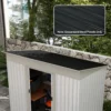 12 stuks trapeziumplaat 129x45cm 7m² verzinkt dakplaat 0,25 mm weerbestendig profielplaat verzinkt staal dakplaten dakpanelen staalplaat golfplaten voor dak gereedschapshuis carport donkergrijs 2
