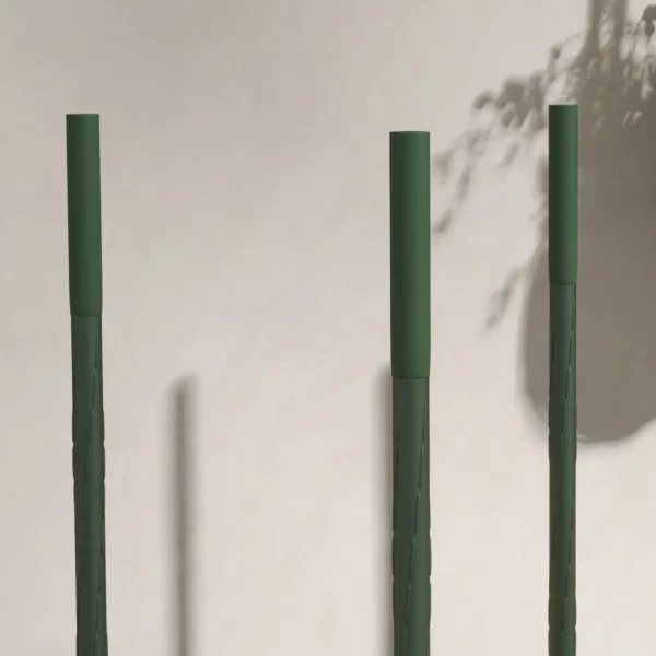 2 delige set klimhulp, klimrek met kweekzak, bloemenrek, trellis, plantensteiger, tomatenkooi voor klimplanten, staal, groen 9