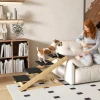 2 in 1 hondentrap 4 stappen 62,5 cm in hoogte verstelbaar opvouwbaar hondenloopplank met antislip oppervlak voor bed & sofa 2