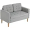 2 zitsbank, bank met opbergruimte, gestoffeerde bank, tweepersoonsbank met fluweelachtige uitstraling voor woonkamer, slaapkamer, 117x 62 x 78 cm 1