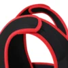 20 kg trainingsvest gewichtsvest met dubbele riemen verstelbaar krachttraining fitness oxford metaal zand zwart+rood 60 x 50 cm 9
