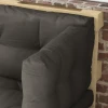 3 zits palletkussen 120cm x 80cm x 12cm bankkussen met uv bescherming tuinbankkussen waterafstotend kussen voor tuin, balkon donkergrijs 10