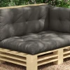 3 zits palletkussen 120cm x 80cm x 12cm bankkussen met uv bescherming tuinbankkussen waterafstotend kussen voor tuin, balkon donkergrijs 7