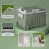 33 liter compressor koelbox elektrische koelbox met led rol koelfunctie stille vriesbox thermobox mini koelkast 12/230 volt voor auto stopcontact vrachtwagen camping boot groen 10