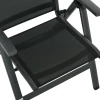 5 delig tuinmeubelset, zitgroep inclusief 1 eettafel, 4 opklapbare stoelen, balkonmeubelset, tuinset, gaas, zwart 9