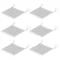 6 delige set zitkussens stoelkussens met banden 40x40x4 cm, kussens voor binnen & buiten, lichtgrijs, comfortabel & stijlvol 1