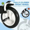 6 in 1 driewieler met duwstang tot 25 kg, opvouwbare kinderdriewieler met veiligheidsgordel, afneembaar zonnedak, bekerhouder & mand 10