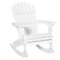 Adirondack tuinstoel schommelstoel schommelstoel 77 x 94 x 97 cm, wit, weerbestendig, ideaal voor tuin & balkonmeubilair 1