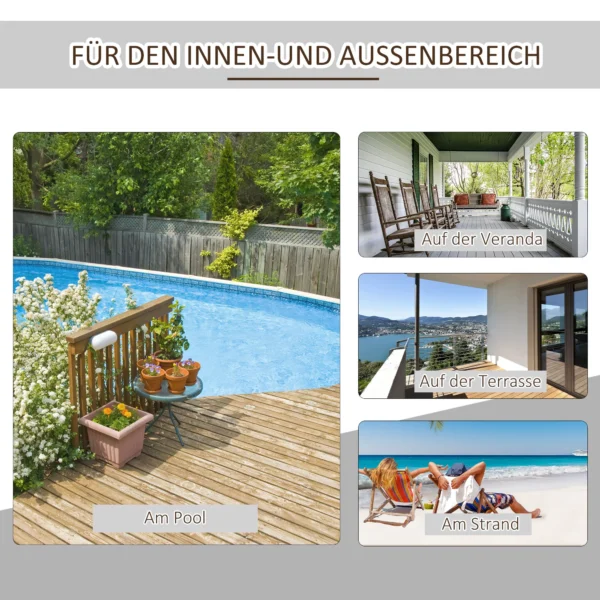 Adirondack tuinstoel schommelstoel schommelstoel 77 x 94 x 97 cm, wit, weerbestendig, ideaal voor tuin & balkonmeubilair 8