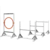 Agility set honden 4 delige agility uitrusting voor hondentraining stekhurdleset met in hoogte verstelbare horden ring trainingsaccessoires coördinatietraining agilityset voor spellen training 1