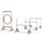 Agility set honden 4 delige agility uitrusting voor hondentraining stekhurdleset met in hoogte verstelbare horden ring trainingsaccessoires coördinatietraining agilityset voor spellen training 1