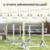 Agility set honden 4 delige agility uitrusting voor hondentraining stekhurdleset met in hoogte verstelbare horden ring trainingsaccessoires coördinatietraining agilityset voor spellen training 6