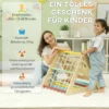 Aiyaplay 4 in 1 klimrek set met glijbaan, klimdriehoek om te glijden en klimmen, klimspeelgoed van hout, voor kinderen 1,5 4 jaar, binnen, meerkleurig 7