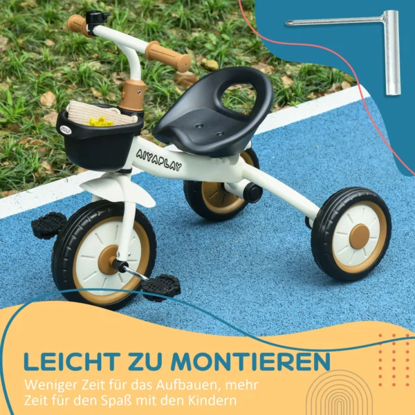 Aiyaplay driewieler, kinderfiets met verstelbare zitplaats, loopfiets met fietsmand, kinderfiets met pedalen, loopfiets voor 2 5 jaar 8