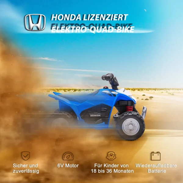 Aiyaplay elektro quad miniquad kinder elektro atv kinderquad met led en hoorn kindermotorfiets kinderrijtuig elektrische auto voor kinderen vanaf 18 maanden metaal blauw 65,5 x 38,5 x 43,5 cm 5