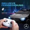 Aiyaplay kinder elektrische auto 12v kinderwagen met afstandsbediening, muziek, elektrisch voertuig met licht, usb/mp3 aansluiting, achteruitfunctie, tot 5 km/u, voor kinderen 3 6 jaar, zwart 9