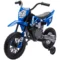 Aiyaplay kinder elektrische motorfiets, 12v kinderfiets met muziek, kinderrijtuig met afneembare trainingswielen, 2,4 5 km/u, voor 3 6 jaar oude kinderen, max. 30 kg, blauw 1