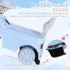 Aiyaplay kinder glijauto met kantelbeveiliging, glijvoertuig voor kinderen, lichtblauw, 53 x 52 x 35 cm, ideaal kindervoertuig voor binnen & buiten 5