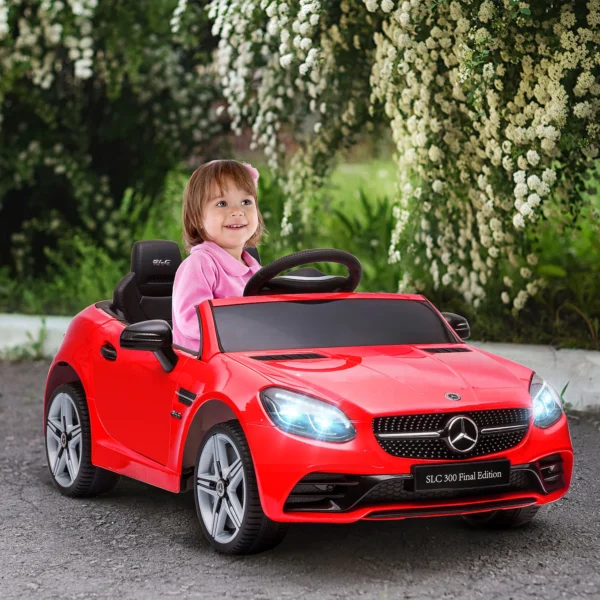 Aiyaplay kinderauto elektrisch, met 3 versnellingen, afstandsbediening, veiligheidsgordel, muziek usb, led koplampen, voor 3 6 jaar, draagvermogen 30 kg, rood 2